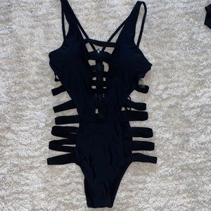 Sexy black bathing suit